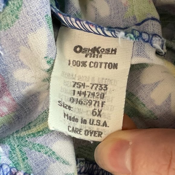 Rare Vintage Oshkosh Daisy Strawberry Overall Shortalls 6x - Picture 3 of 13